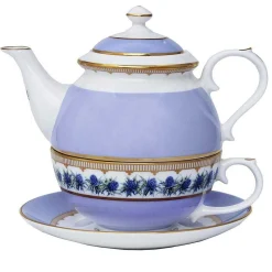 Shell Garden Floral Thistle Tea For One