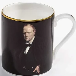 Sir Winston Churchill, Fine Bone China Mug | Halcyon Days