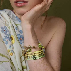 Skinny Bee Buttercup & Gold Bangle | Halcyon Days