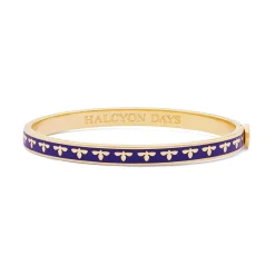 Skinny Bee Cobalt & Gold Bangle | Halcyon Days