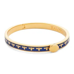 Skinny Bee Cobalt & Gold Bangle | Halcyon Days