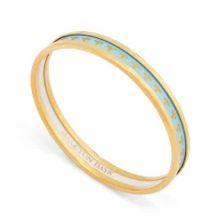 Skinny Bee Forget-Me-Not Enamel Bangle | Halcyon Days