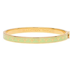 Skinny Bee Meadow & Gold Bangle | Halcyon Days
