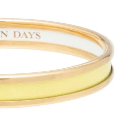Skinny Buttercup & Gold Enamel Bangle | Halcyon Days