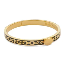 Skinny Chain Black & Gold Bangle | Halcyon Days