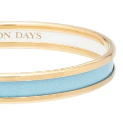 Skinny Forget-Me-Not & Gold Enamel Bangle | Halcyon Days
