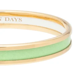 Skinny Meadow & Gold Enamel Bangle | Halcyon Days
