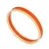 Skinny Orange & Gold Enamel Bangle | Halcyon Days