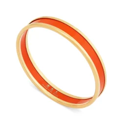 Skinny Orange & Gold Enamel Bangle | Halcyon Days