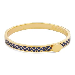 Skinny Salamander Cobalt Gold Bangle | Halcyon Days
