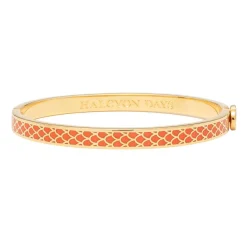 Skinny Salamander Orange & Gold Bangle | Halcyon Days