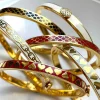 Skinny Salamander Red & Gold Bangle | Halcyon Days