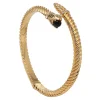 Snake Twist Black & Gold Bangle | Halcyon Days