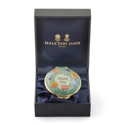 Thank You Green Enamel Box | Halcyon Days