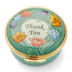 Thank You Green Enamel Box | Halcyon Days
