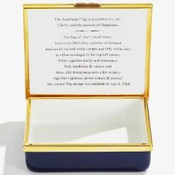 The Stars & Stripes Enamel Box | Halcyon Days
