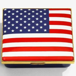 The Stars & Stripes Enamel Box | Halcyon Days