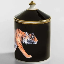 Tiger Black Jasmine Lidded Candle
