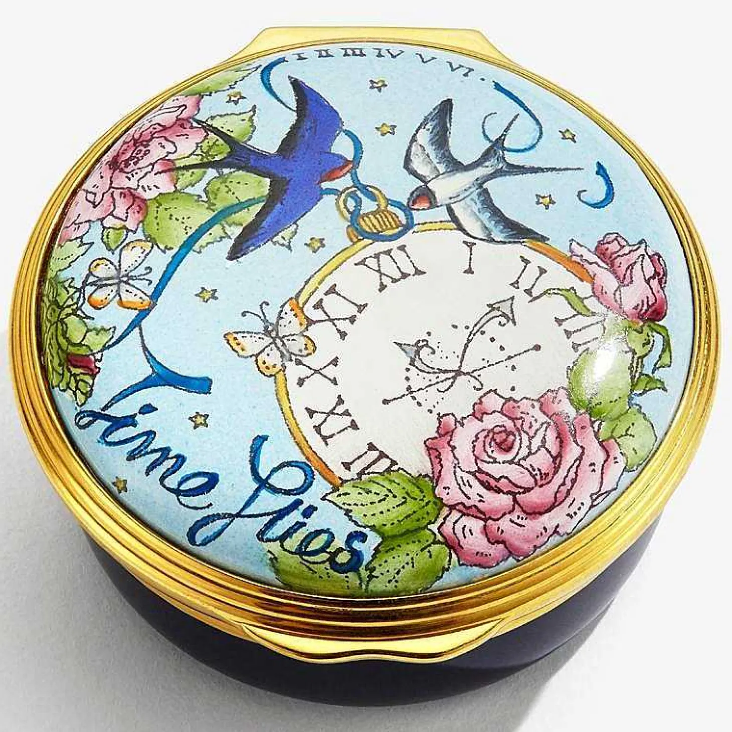 Time Flies Enamel Box | Halcyon Days