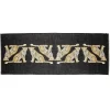 Twin Leopard Black Wool Silk Scarf | Halcyon Days