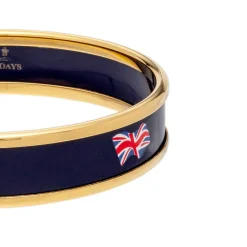 Union Flag Enamel Bangle | Halcyon Days