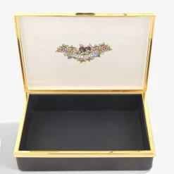 Vivat Regina Prestige Enamel Box Navy | Halcyon Days