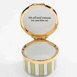 We All Need Someone Green Enamel Box | Halcyon Days