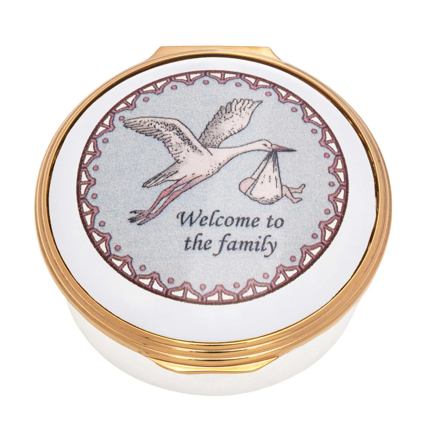 Welcome To The Family Enamel Box