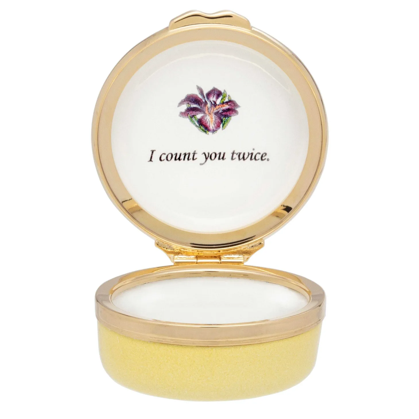 When I Count My Blessings Enamel Box - Personalised