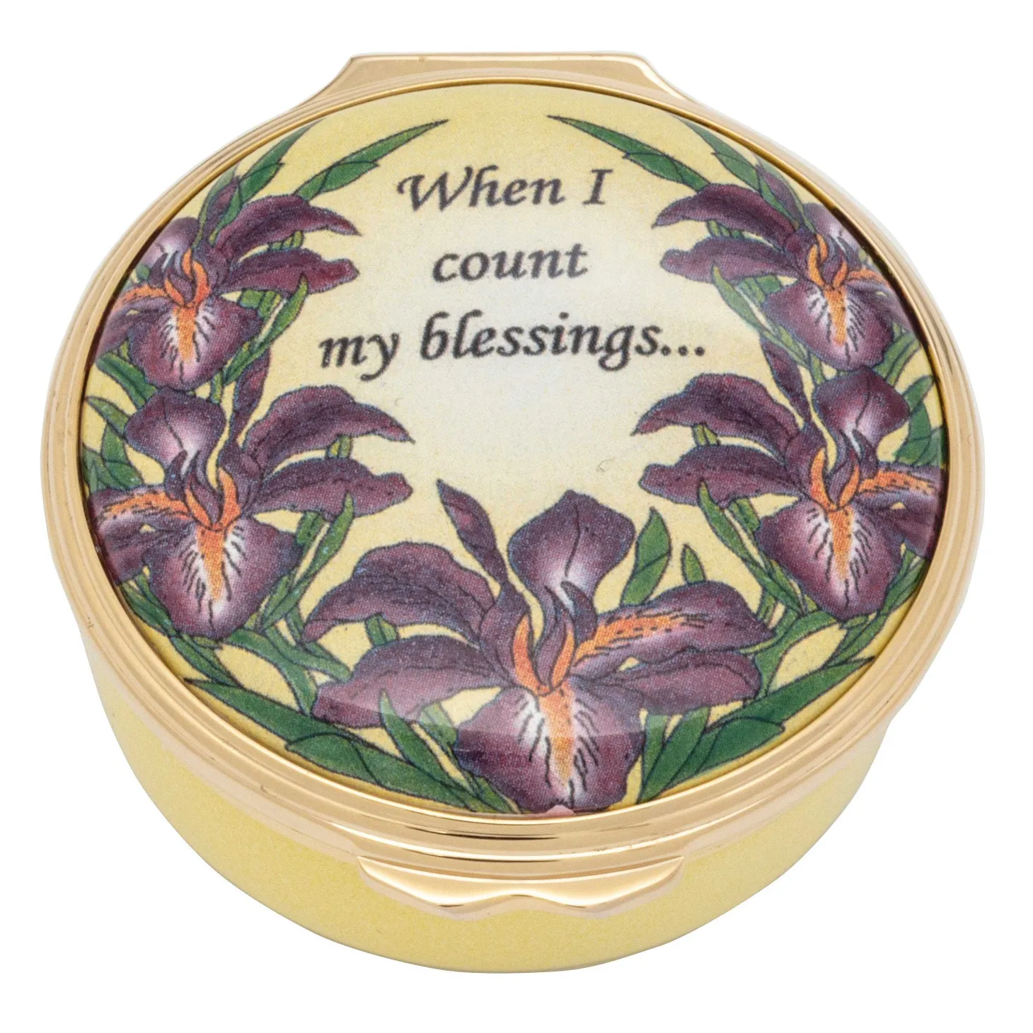 When I Count My Blessings Enamel Box - Personalised