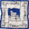 Windsor Castle Blue Silk Scarf | Halcyon Days