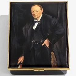 Winston Churchill Prestige English Enamel Box