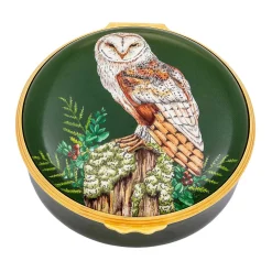 Woodland Wildlife Owl Enamel Box