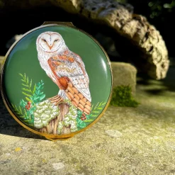 Woodland Wildlife Owl Enamel Box