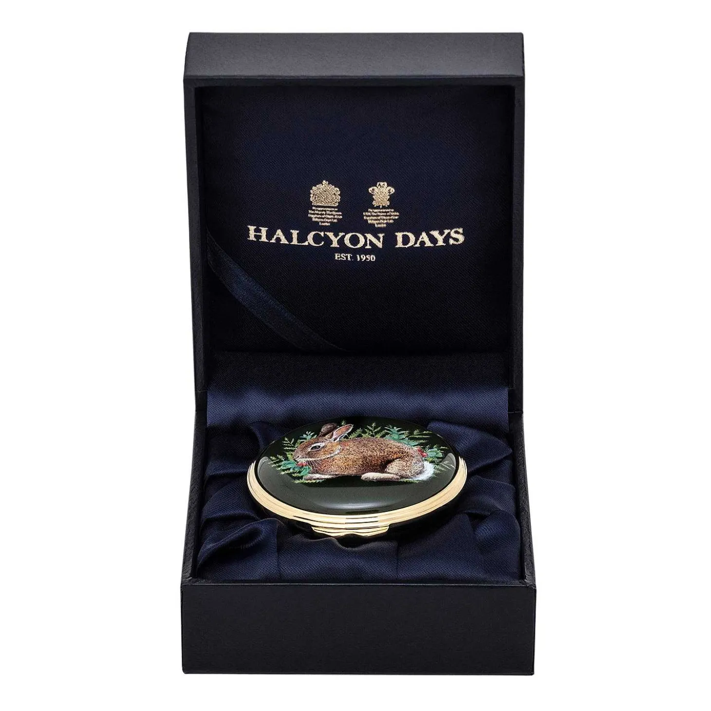 Woodland Wildlife Rabbit Enamel Box