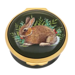 Woodland Wildlife Rabbit Enamel Box