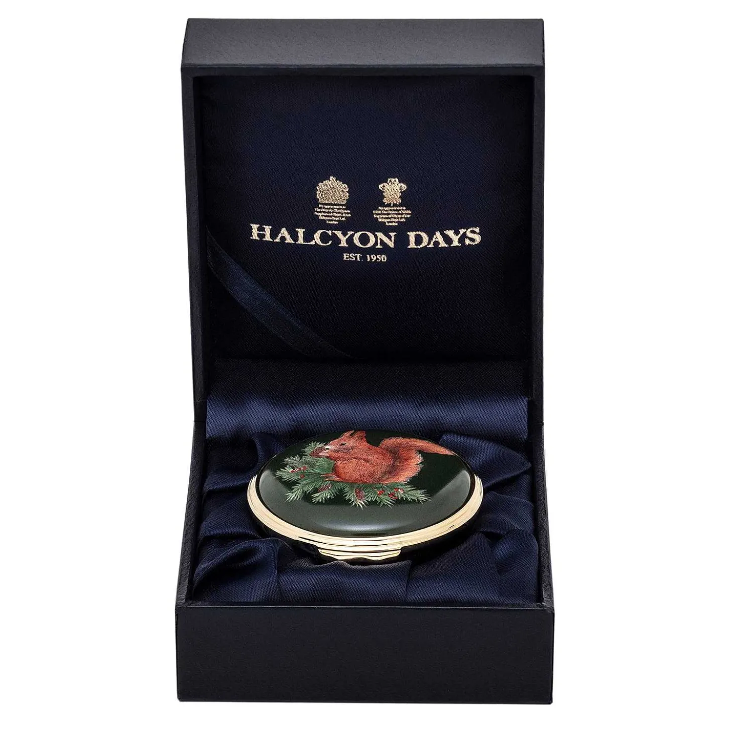 Woodland Wildlife Red Squirrel Enamel Box