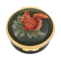 Woodland Wildlife Red Squirrel Enamel Box