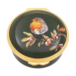Woodland Wildlife Robin Enamel Box