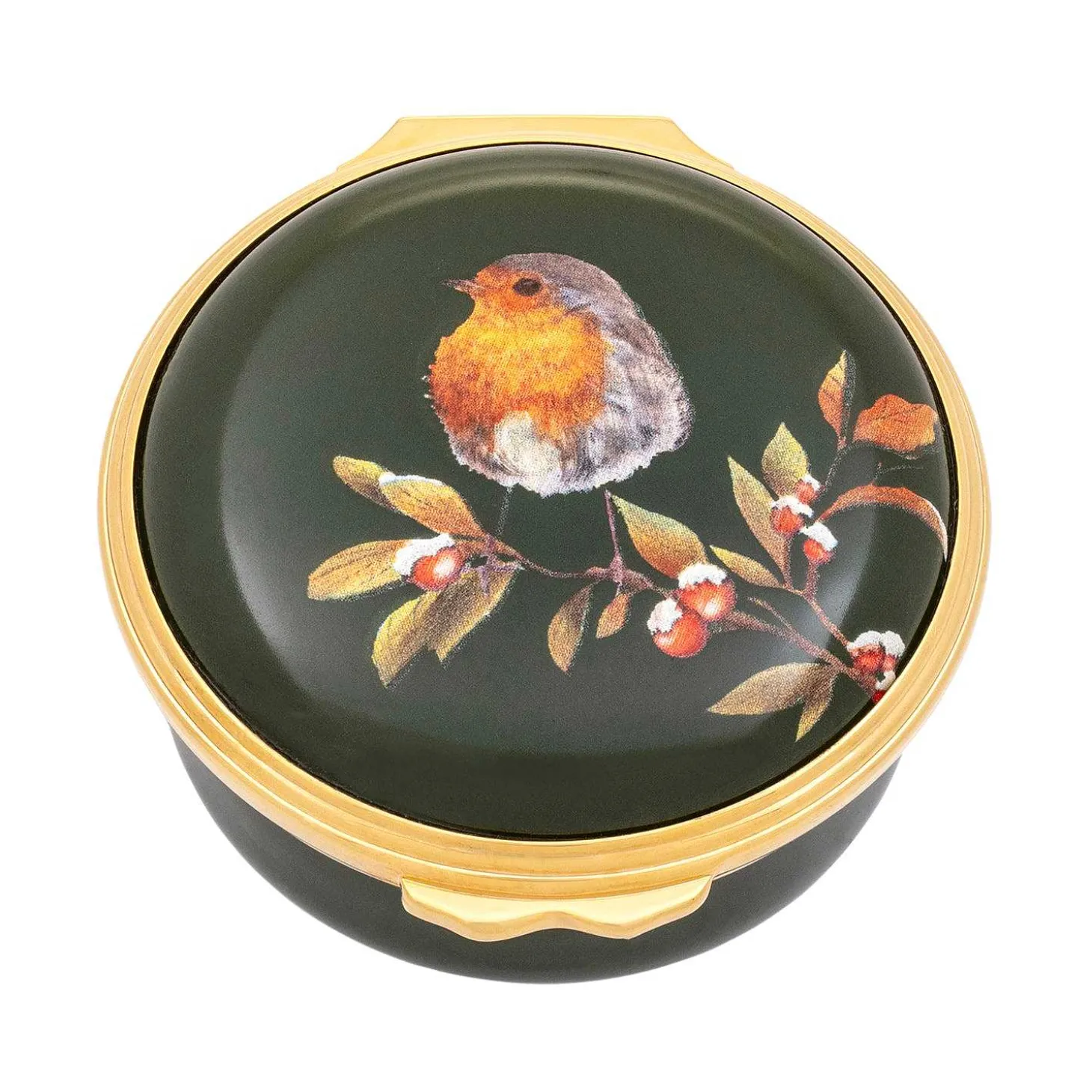 Woodland Wildlife Robin Enamel Box