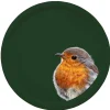 Woodland Wildlife Robin Round Birchwood Tray