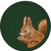 Woodland Wildlife Squirrel Round Birchwood Tray